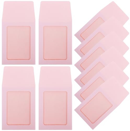 Gadpiparty 20stücke Photo Cards Hüllen Transparente Kartenhüllen Tragbare Kartenhalter Kraftpapier Covers Zur Aufbewahrung Von Sammelkarten Fotokarten Und Ausweisen