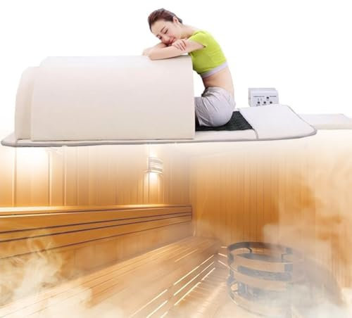 Infrared Sauna Dome with Steam Blanket, 360 Degree Full Body Coverage for Home Use, Includes Therapeutic Stones and Heated Mat for Relaxation and Ovary Care