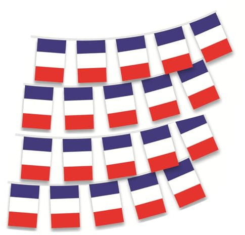 KEWUF 6,8 M Bandera de Alemania Guirnalda: Conjunto de Banderas de Alemania 14 x 21 cm para Decoraciones de Bares de Jardín