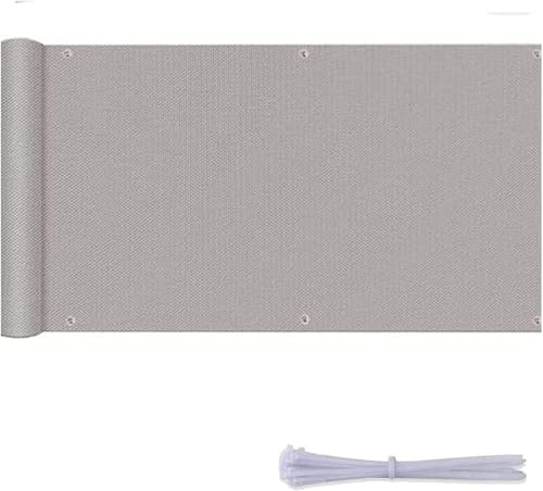 Seitenmarkise, Balkonabdeckung, 1 X 7,5 M, Protect Your Privacy, Blickdichte Balkonabdeckung Mit Ösen, Montagezubehör Für Terrasse, lightgrey, 0.9x4m