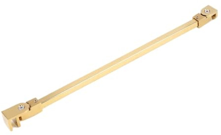 Barre fixe pour porte de douche en verre Support de barre fixation for cabine douche murale en verre, 1 pièce, anti-balancement, réglable(Color 4,50cm Long)