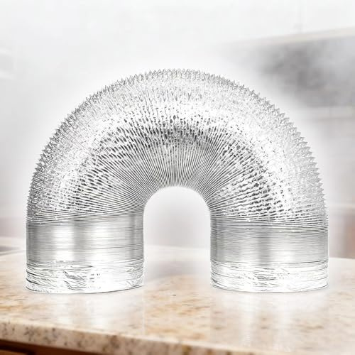 QSPNVFB Alu Flexschlauch Lüftungsschlauch Isolierter Abluftschlauch Ø15cm/20cm/25cm/30cm/40cm Verlängerung Abzugshaube Luftschlauch Für Badezimmer Küche(L 3m(10ft),D 200mm(8))
