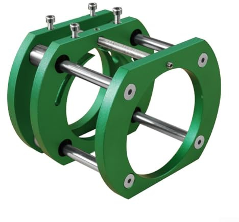 Base di sollevamento del router per la lavorazione del legno, sistema di sollevamento manuale con corsa di 51 mm, diametro del morsetto da 64 a 66 mm, per costruzione in lega di alluminio CNC, include