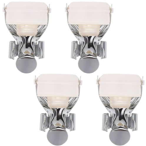 PRETYZOOM Tapones de Vino Reutilizables de Acero Inoxidable 4 Unidades Tapón de Vacío para Botellas de Vino Sellado Hermético para Mantener Frescura Compatibles Botellas de Vidrio Uso