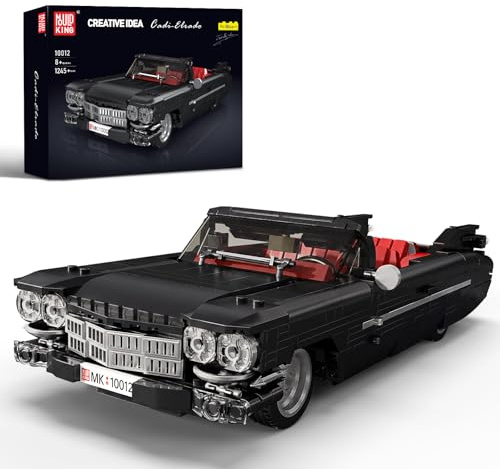 Mould King 10012 - Ladrillos de construcción de coches deportivos técnicos, 1245 piezas, convertible clásico, coches antiguos, kit de construcción creativo para adultos y adolescentes a partir de 8