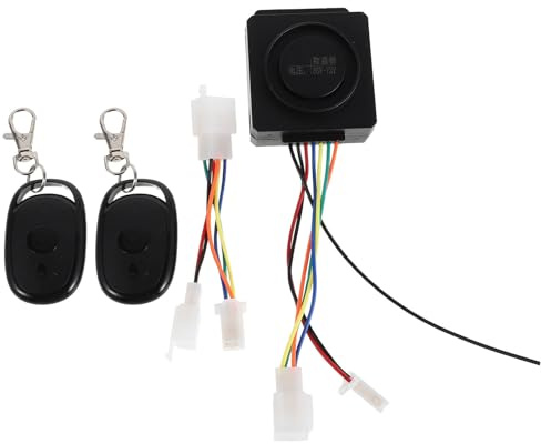 ROMISBABA Sistema de Alarma para Bicicletas Eléctricas y Patinetes Eléctricos 36-72v Protección Portátil Mando a Distancia para Senderos y Carreteras