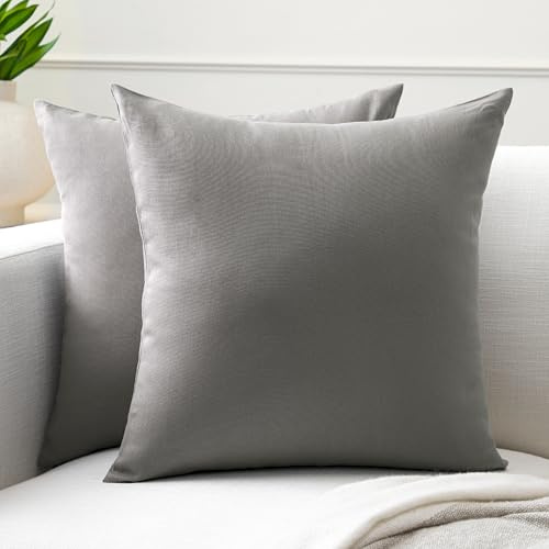 Encasa XO Fundas de Cojín de Algodón, sin Relleno 16x16