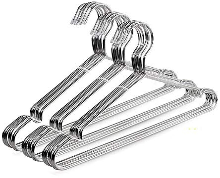 TIMMY Wire Hangers 30 Pack Stainless Steel Strong Metal Wire Hangers Clothes 16.5 Inch