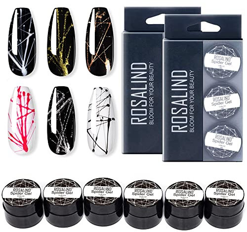 ROSALIND Smalti per Unghie in Gel Spider Gel DIY Manicure Nail Art Decoration
