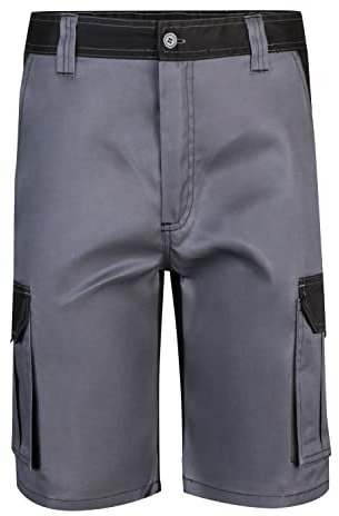 VELILLA - 103021B; Bermuda Bicolor Multibolsillos; Color Gris y Negro; Talla 40