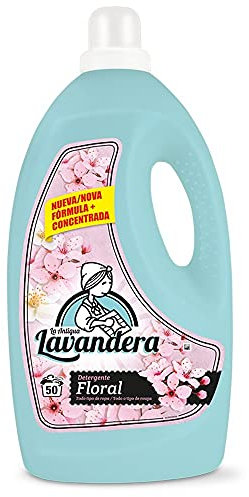 Pack. 4 uds. La Antigua Lavandera Detergente Automático Líquido Floral 50 Dosis - 2.5 L.