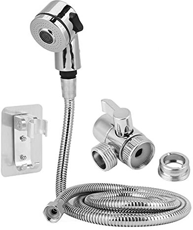 Shower Head with Handheld Spray Combo, Shower Set Washing Handshower Faucet Rinser Set with Shower Sprayer & Hose Sink