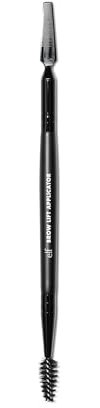 e.l.f. Cosmetics Brow Lift Applicator, Dual-Ended Eyebrow Brush For Grooming & Lifting Brows & Applying Brow Wax, Creates A Fluffy Feathered Look, Black