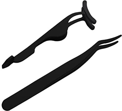 Falsche Wimpern Pinzetten Set Aus Edelstahl für Wimpernverlängerung und Haarentfernung，Perfekt für Frauen，Schönheitswerkzeug