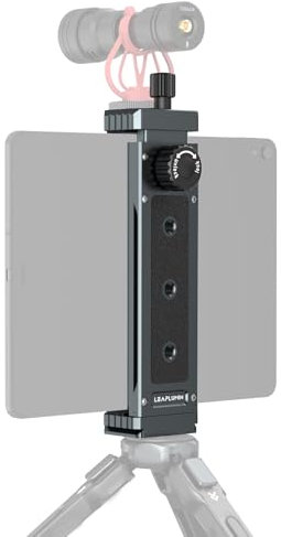 Leaplumin Tripod Adapter for iPad & Tablet, Aluminum Holder with 1/4 Screw, Universal Mount for iPad Mini & Most Tablets (4.7-12.9)