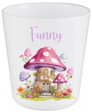 Les Trésors De Krys Gobelet en Plastique pour Enfants | Gobelet Personnalisé avec Nom |Verre Plastique Incassable Personnalisé