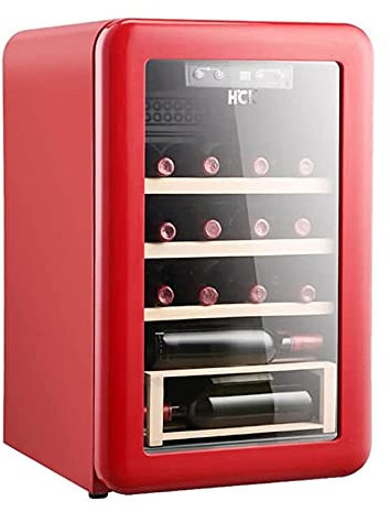 Suuim Refrigerador Enfriador de Vino con compresor de 20 Botellas con Cerradura | Gran Bodega | Refrigerador para vinos con Control de Temperatura Digital 41f-64f para Tinto, Blanco, champán o