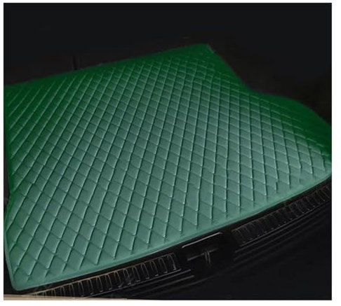 DZSDKHLFJ Kofferraummatte Für Ford Für Fiesta Für Hatchback 2009-2017 Kofferraummatte Autozubehör Innendekoration Teppich Kofferraum Schutzmatte(GRÜN)