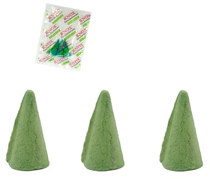 KNOX Räucherkerzen - 3er Set Tanne - Düfte: 3X Tanne - Menge: 3 inklusive 3 Räucherkerzen M als Proben vom Duft Meeresbriese - Made in Germany