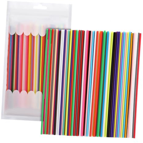 PartyKindom 1 Set Druckstift, 3D-Doodler-Stift, 3D-Stift, 3D-Drucker-Filament, 3D-Malstift, Drucker-Filament, 2,5 mm, 3D-Druckerteile, Drucker-Filament-Bundle, flexibles Filament, Kunststoff, 110