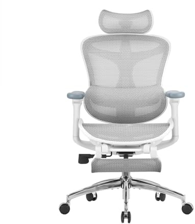 SIHOO Ergonomisk kontorsstol med dynamiskt ländryggsstöd, 3D-armstöd och justerbart ryggstöd, fotstöd för förbättrad komfort, skrivbordsstol för hemmakontor, Doro C300 – svart (stöder upp till 150 kg)