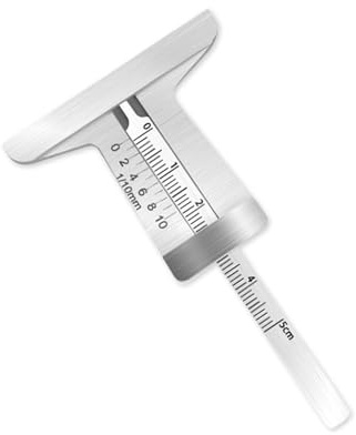 Medidor de profundidad de neumáticos, medidor de profundidad de pisada de neumáticos 32nds - 32nds herramienta de medición,Herramienta de medición de profundidad de lectura fácil, reparación de