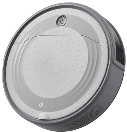 LEFANT M310 Ultra Robot Aspirapolvere e Lavapavimenti 6000Pa, Navigazione ToF con Sensore PSD 190°, 170min di Autonomia, Compatibile con APP/Alexa, Ideale per Peli di Animali e Pavimenti Duri, Grigio