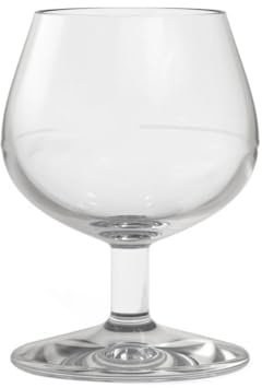 PEGANE Lot de 12 verre à vin congnac, verre à pied transparent 10cl - Dimension : 4.5x6.x8.5cm