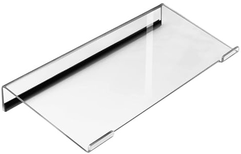 Generisch Soporte para teclado inclinado | Soporte de pantalla acrílico transparente para elevador de teclado de PC, accesorios de ordenador Game Essentials para escribir ergonómicamente en salas de