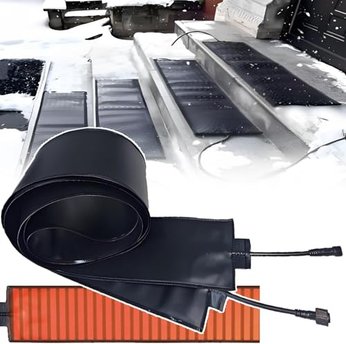 smafoseedding Household Snow Melting Mats Outdoor - Heat Tape For Roof,Gutters And Doors,Graphene Heating And De-Icing,Snow Melting Heating Pad,Width 12cm(4.72in) Curlable 610cm/20ft