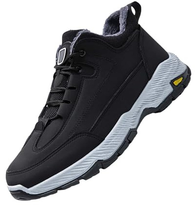 Generisch Zapatos Hombre Impermeable 48 Botas de Nieve para Hombre Casual Zapatillas Transpirables Parte Inferior Plano Casual Zapatos de Invierno Acolchado Caliente Botas de Hombre B Ware Zapatos