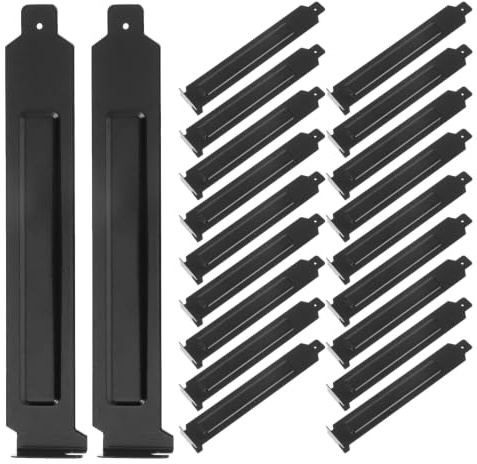 Kisangel 40 pezzi di coperture per slot PCI, coperture per slot per case di computer, staffa di filtro antipolvere, piastra di chiusura per espansione per case di computer