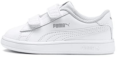 PUMA Smash v2 L V Inf, Sneakers Unisex bebé, White White, 23 EU
