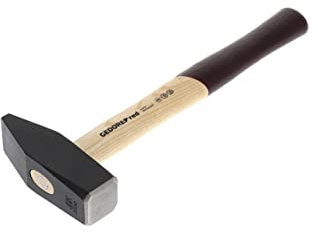 GEDORE Röd låshammare med trähandtag, 2 000 g huvudvikt, hammare med askhandtag, verktyg, smidd, R92100065