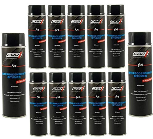 12x 500ml CAR1 Unterbodenschutz Bitumen Versiegelung, UBS, Steinschlagschutz CO 3612