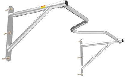 JDKC- Klimmzugstange Klimmzugstangen An Der Wand Montiert, Heim-Fitnessgeräte, Klimmzugstation Power Rack (Color : Silver)