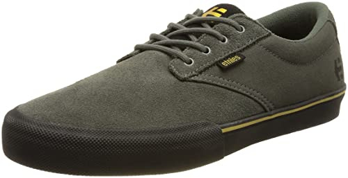 Etnies Men's Jameson Vulc Skate Shoe, Grey/Black/Gold, 7.5 UK