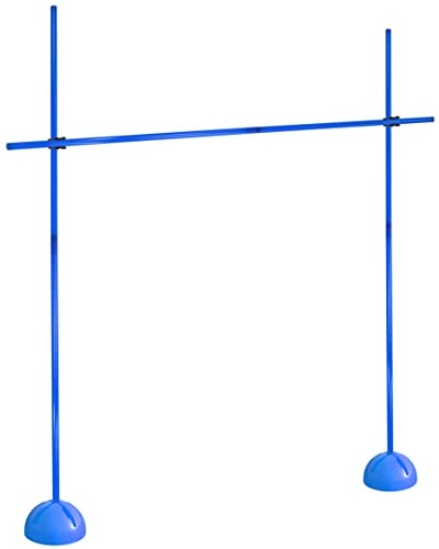 SPORTIKEL24 X-Standfuß Hürdenset – 180 cm Stangen (Ø 25 mm) mit Stangen- & Ringclips – befüllbare Standfüße für standfeste Agility-Hürden – Training für Sprungkraft & Koordination