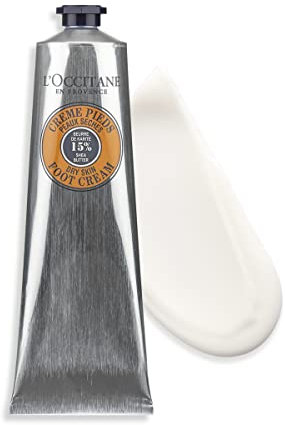L'OCCITANE Shea Butter Foot Cream 150ml, Moisturising Foot Lotion for Dry, Cracked Feet, Vegan and Clean Luxury Skincare for All Skin Types