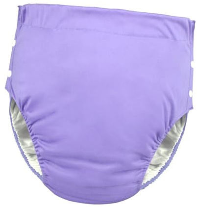 Couche Adulte, Couche-Culotte En Tissu Lavable pour Adulte, Couche Adulte Femme, Housse de Protection, Séchage Rapide, Robuste, Couche Réglable Respirante Réutilisable pour Les Personnes âgées, violet