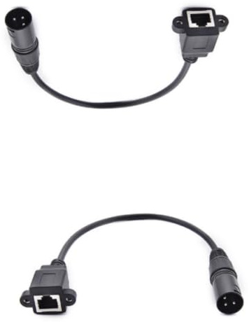 BLLNDX Cavo adattatore a 3 poli maschio a RJ45 femmina, cavo adattatore per mixer cavo bilanciato, connettore ethernet, microfono, XLR, cavo di prolunga per conversione audio, dispositivi audio