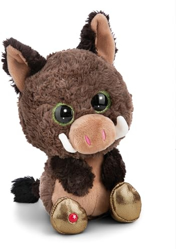NICI peluche GLUBSCHIS jabalí Truffle Fluffle 15cm marrón - Juguete hecho de suave tejido peludo para abrazar y jugar, para niños y adultos, gran idea de regalo - 61773
