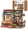 ROWOOD Casa De Muñecas Tipsy Restaurant, Sala De Construcción De Casas En Miniatura para Hacer Uno Mismo, Kits De Modelos para Que Los Adultos Los Construyan, Decoración del Hogar