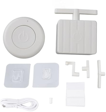 Pulsador de Botón sin Cableado, Pulsador de Botón Inteligente con Control Táctil, Mando a Distancia RF Redondo para el Hogar, Fácil Instalación, Función de Conmutación Automática