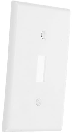Lurrose Panel de interruptores estándar americano muro interruptor de luz cubre placa de pared placa de cubierta de interruptor de luz única placas de pared ordenador personal