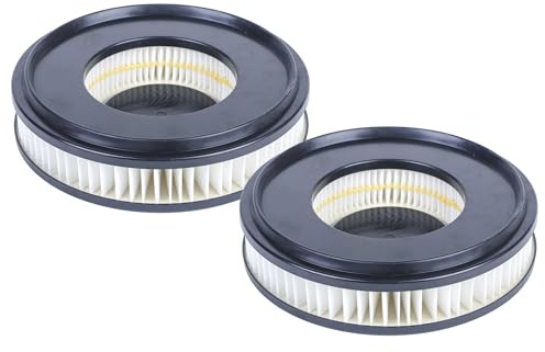 vhbw 2 x dammsugarfilter kompatibla med Nilfisk VL500-35 BDF, VL 500 35 L, Saltix, VL500-35 EDF, MAXXI II 35 WD dammsugare – HEPA-filter svart vit