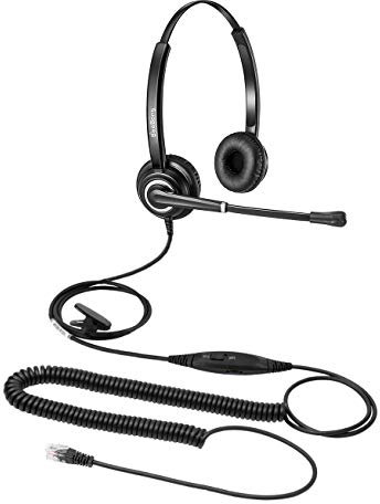 Beebang Cisco Phone Headset with Microphone Noise Cancelling, Telephone Headset for Cisco Desk Phone, RJ9 Headset Compatible with Cisco IP Phones such as Cisco 8821 8841 6961 7821 7940 7965