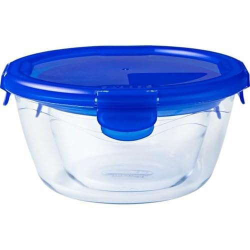 Pyrex Cook & Go Lunchbox, 3 Stück, gleiches Fassungsvermögen (3 x 0,7 l, rund)