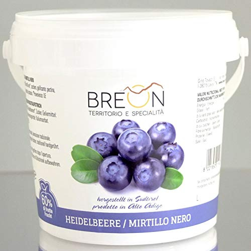 Composta di mirtille neri 65% 600 gr. - Breon
