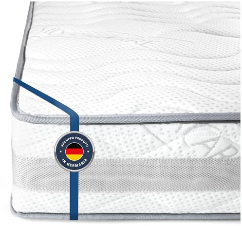 BMM Colchón Comfort 23, 200x200 cm, firmeza H4 Extra Firme, colchón de Espuma fría, colchón ergonómico de 7 Zonas, Altura de 23 cm.